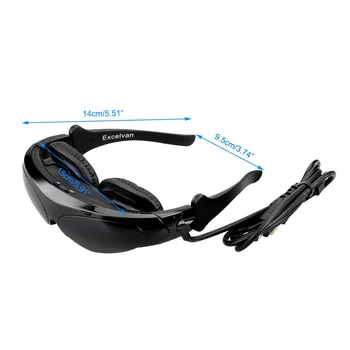 Excelvan HD922 98 Inch Side by Side 3D Video Glasses Virtual Widescreen Personal Theater for HDMI/MHL/AV IN