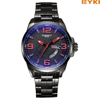 2017 New Top Luxury Brand EYKI Watch men Quartz-Watches Man stainless steel Casual Business Waterproof Wrist Watch Man Relogio