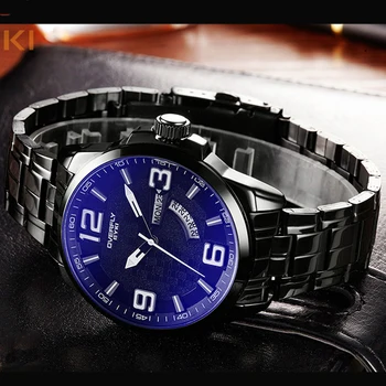 2017 New Top Luxury Brand EYKI Watch men Quartz-Watches Man stainless steel Casual Business Waterproof Wrist Watch Man Relogio