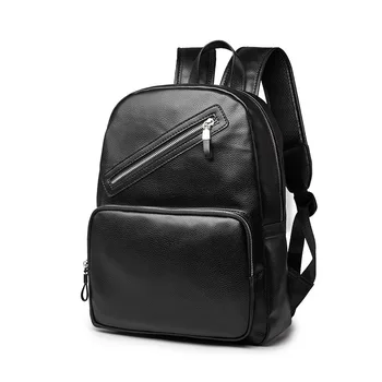 2016 men backpack leather schoolbag men's travel bags rucksack 2016 fashion Daily backpack designer men bag bagpack