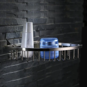 Stainless Steel Bathroom Caddy Wall mounted Corner Wire Basket Shelves Bracket,SUS 304 Stainless steel