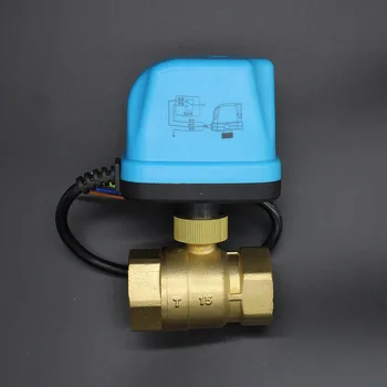 DN25 2 way motorized ball valve electric ball valve motorized valve electric thermal actuator manifold radiator heating vavle