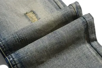 Italian Fashion Designer Mens Jeans Retro Color Ripped Distressed Jeans Men Famous Brand Casual Denim Biker Jeans