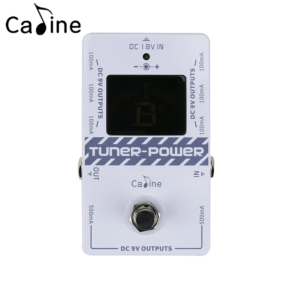 Caline CP-09 Tuner-Power Tuner Power 2 in 1 Guitar Effect Power Supply Eight Isolated Outputs Multifunction