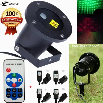 Outdoor IP65 RG Waterproof Christmas Laser Light Star Projector Red Green Landscape Light Garden Lamp