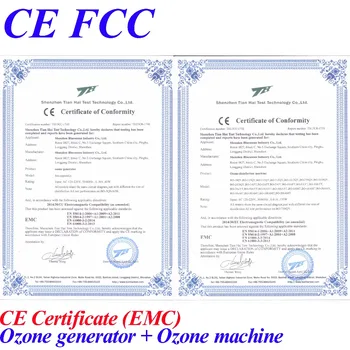 CE EMC LVD FCC ozone vegetable cleaner
