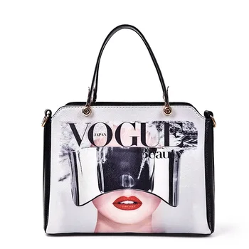 2017 New Women bags leather ladies Shoulder Bags Totes female Handbags Designer cute Printing bag sacs a main
