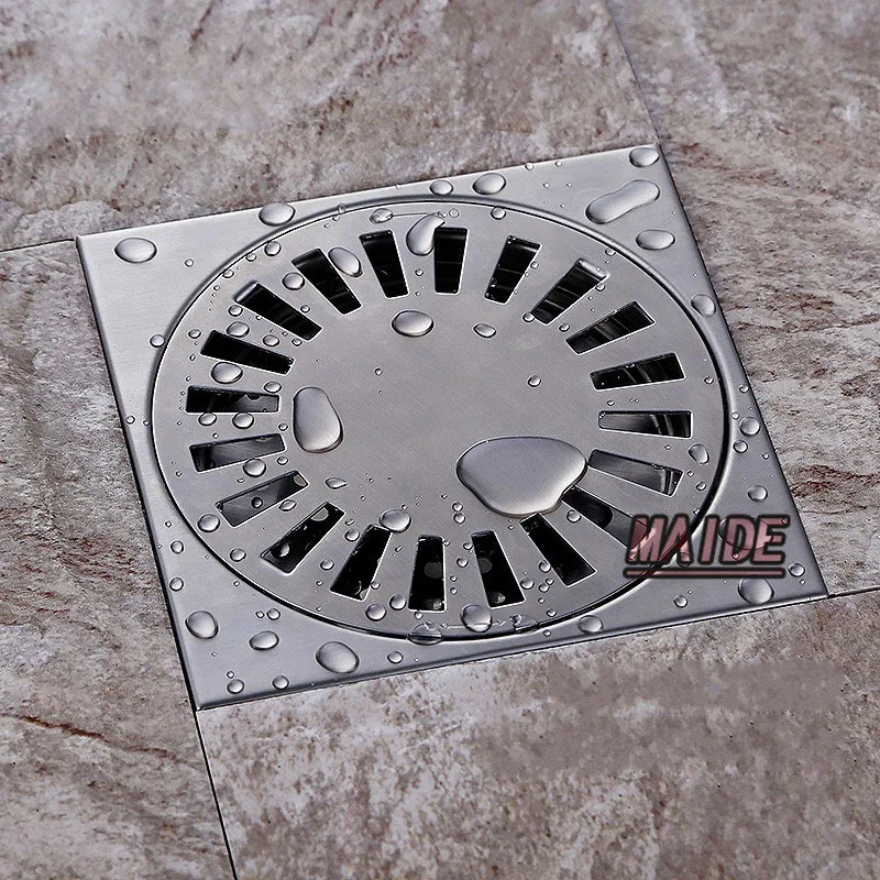 150*150mm floor drain 304 grade stainless steel waste floor drain,Shower Square Bathroom Floor Drain Cover