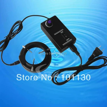 Purple Light Circular Fluorescent Lamps 60 LED Ring Lamp fo Stereo Biological Zoom Microscope Parts with Adapter 220V or 110V