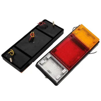 ZYHW Brand Yellow Red White 49 LED Right Left Rear Truck Lights 2pcs Truck LED Tail Lights