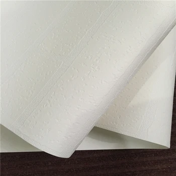 Beibehang 3D concavity in the Mediterranean pure white brick wallpaper clothing shop barber stereo brick wallpaper