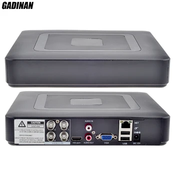 GADINAN Mini Hybrid 4CH AHDNH 1080N DVR 5 IN 1 AHDM TVI CVI CVBS 960H Security CCTV DVR HDMI DVR NVR Support 1080P IP Camera