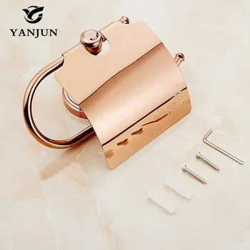 Yanjun Wall Mounted Toilet Paper Roll Holder With Flap Paper Towel Holder Accessories For Bathroom YJ-8837