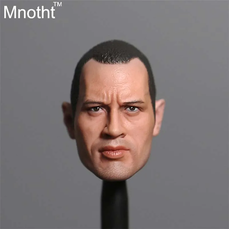 1/6 The Rock Johnson Head Proud Young Short Hair Version For 12'' Action Figure Doll Collection Toys
