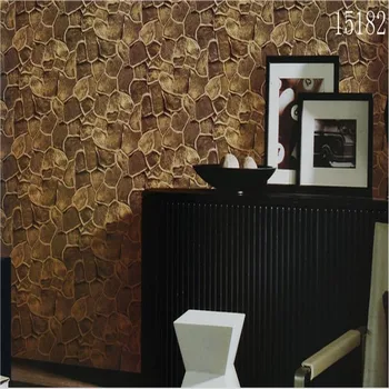 Beibehang 3D stereoscopic imitation stone grain wallpaper can be cleaned tearoom box chamber staircase corridor wallpaper