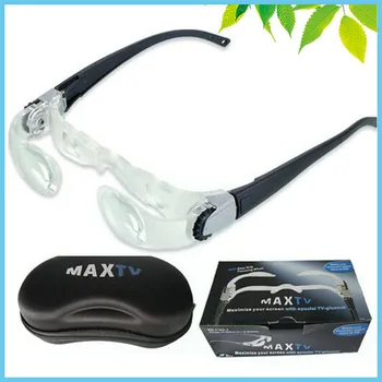 Folding TV Screen Magnifier 3Dpt MaxTV Binocular Glasses Magnifying Glasses for Far-Sighted/Presbyopia People