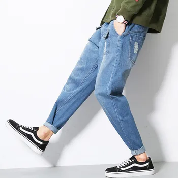 2016 new Brand Jeans Straight New Fashion Top quality High Grade Slim jeans Straight Retro men Denim jeans