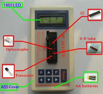 Integrated circuit tester, transistor tester ic test Digital LED IC Tester IC Detector Meter for Maintenance MOS PNP NPN