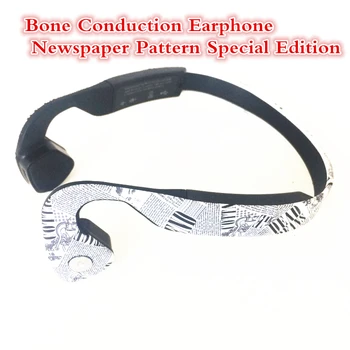 Bone Conduction Bluetooth Stereo Headset Sports Headphones earphone with mic For Running Cycling Newest Newspaper Style