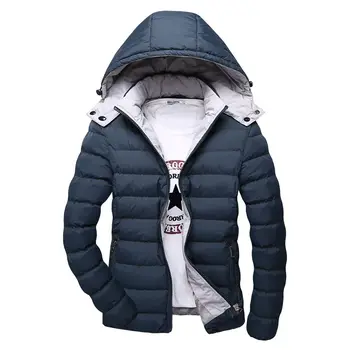 2016 Brand Fashion Winter Ultralight Duck Cotton Jacket Men Hooded Clothing Thick Warm Slim Fit Men's Jackets Parka