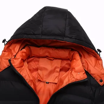2016 Brand Fashion Winter Ultralight Duck Cotton Jacket Men Hooded Clothing Thick Warm Slim Fit Men's Jackets Parka
