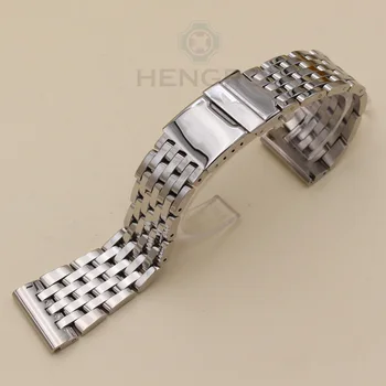 Watchbands 22mm 24mm Stainless Steel Watch Strap Bracelet Men Fashion Solid Metal Watch Band Accessories
