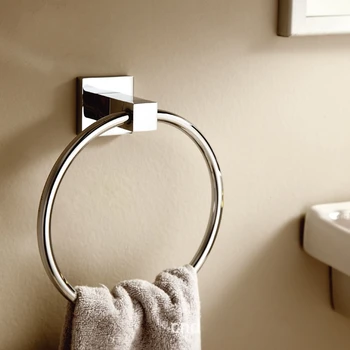 6860 Simplye style Solid Brass Copper chrome Finished Bathroom Accessories Products Towel Ring,Towel Holder,Towel Bar-6660