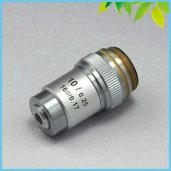 Conjugate Distance 195 Universal Metal 10X Achromatic Objective Lens for Biological Microscope