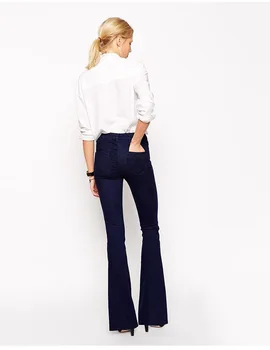 2016 New Stretch Speaker Jeans Wide Leg Pants Fashion Slim Was Thin Speaker Trouser Femme Denim Pants