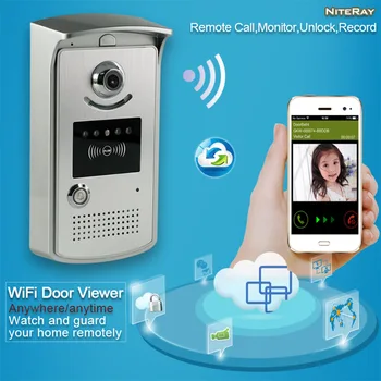 Home surveillance camera mobile home security doors peephole camera with motion sensor video door phone with android & iOS