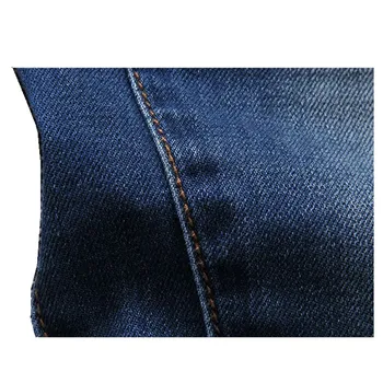 2016 European simple style 4 seasons casual mens jeans full cotton slim plus size pencil pants Cat whisker decorate
