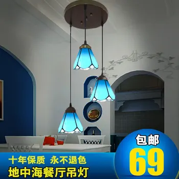 The European classical style restaurant chandelier stairs bedroom balcony 3 entrance Glass Chandelier