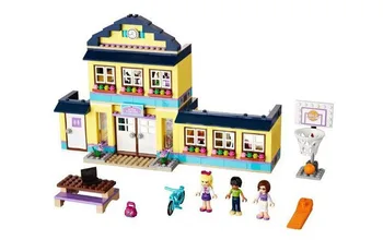 Mylb New Original 10166 Girls Friends HeartLake City School Building Block Sets 489pcs Assemble Bricks toys Compatible