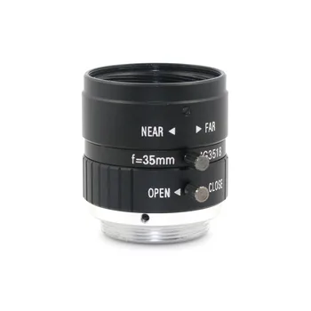 5MP 35mm F1.8 Manual Zoom Focus Iris C Mount Lens CCTV Lens for Microscopes CCTV Camera