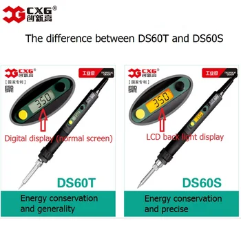 CXG DS60S Soldering Irons Digital display welding station 220V/ 60W Ceramic heater same as HAKKO Free shipping