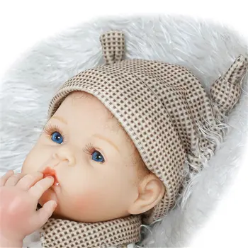 NPKCOLLECTION Realistic Reborn Baby Doll Soft Silicone Reborn Dolls Baby Real Fashion New Gift For Girls Toys Newborn Babies Toy