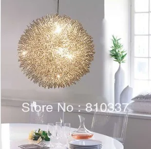 400mm Aluminum 6* G4 Wire Ball Pendant Lamp Lighting Light Fixture bedroom study room gift