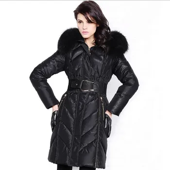 Winter Jacket Women 2016 Parka Large Raccoon Fur Hooded Coat Parkas Outwear Fashion Brand Free DHL Shipping