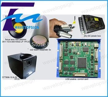 Co2 laser galvanometer +scanning lens+power box+beam expander+ usb control card digital signal control