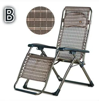 Outdoor folding portable chair lunch nap household leisure beach chair backrest chair