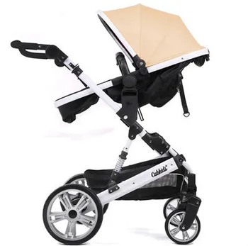 Multifunctional lifting high landscape baby stroller can sit four wheel suspension and lay folded hand push baby BB
