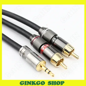 3.5 One Point Two Audio Cable One Point Two 3.5mm Turn To Double Lotus Rca Av Heated Line