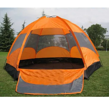 Waterproof Oxford Fabric Double Layers Tent large space 6-8 person 4 season outdoor travel camping hiking tent