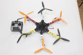 F05114-AI DIY Drone F550 Hexacopter Kit 1045 3-Props 10ch RC Hexa-Rotor QuadCopter & High Landing Gear No Battery / Charger