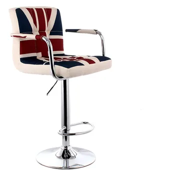 European fashion cashier chair stool bar chairs back lifting rotary bar stool soft comfortable ergonomic backrest design