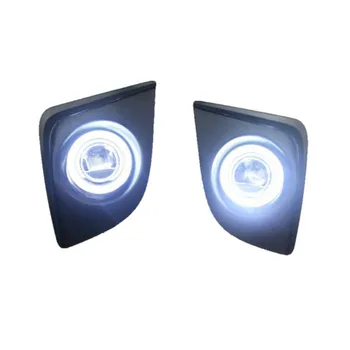 EeMrke COB Angel Eyes DRL For Toyota Corolla 11th-Gen. (North America) Fog Lights H11 Halogen Bulbs Daytime Running Lights Kits