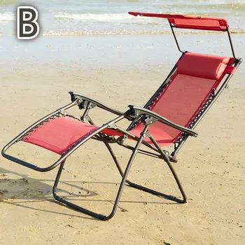 Folding recliner nip chairs summer outdoor beach chair