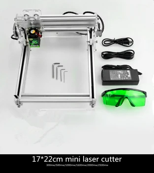DIY laser engraving machine cutting plotter powerful version 500mw small micro mini engraving machine carved chapter