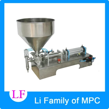 5-100ML Pneumatic pasty food filling machine sticky pasty filler stainless SS304,hot sauce bottling equipment,beverage packer