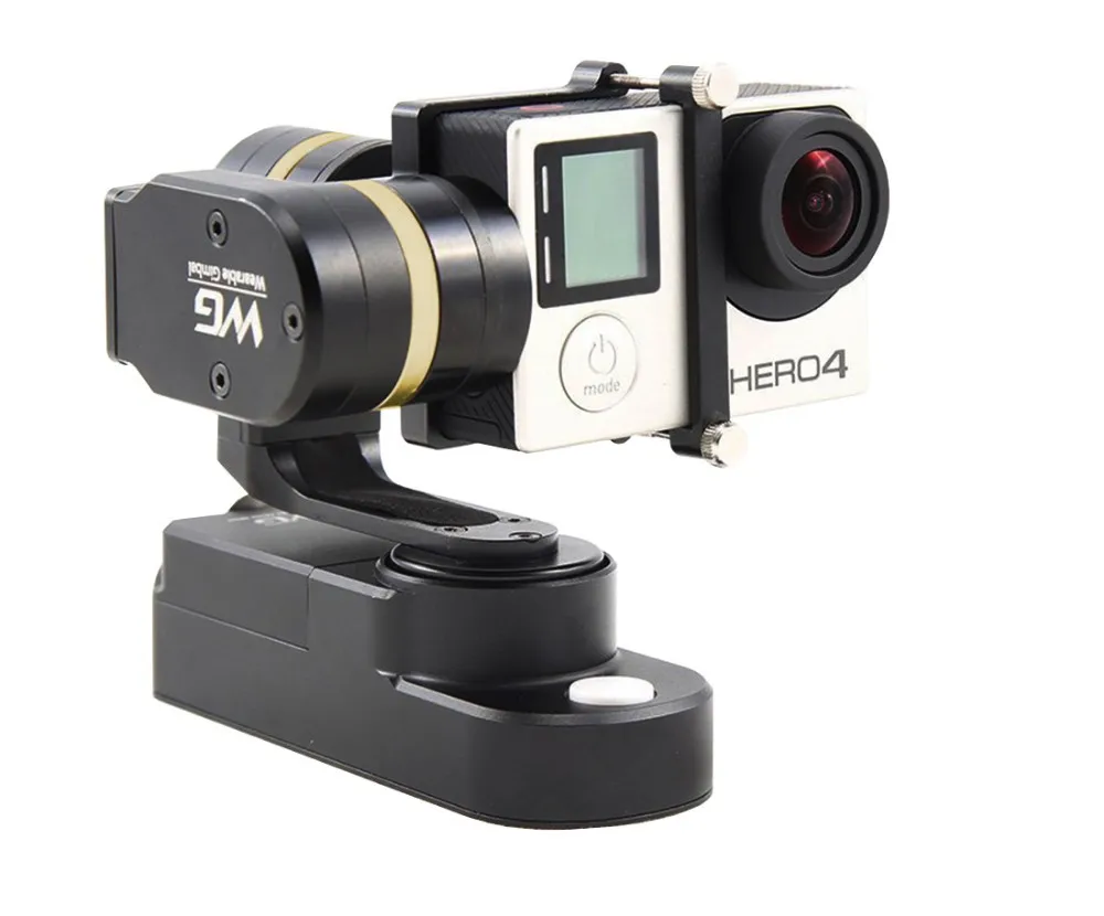 F15627 Feiyu WG 3 Axis Wearable Gimbal Brushless Steady for Gopro Hero 3 3+ 4 LCD/Battery Version and Xiaoyi Sj4000 Camera